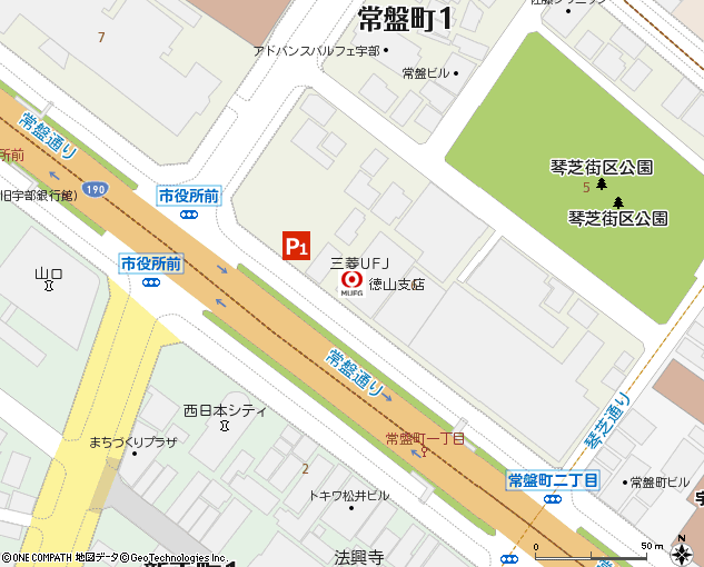 徳山支店付近の地図